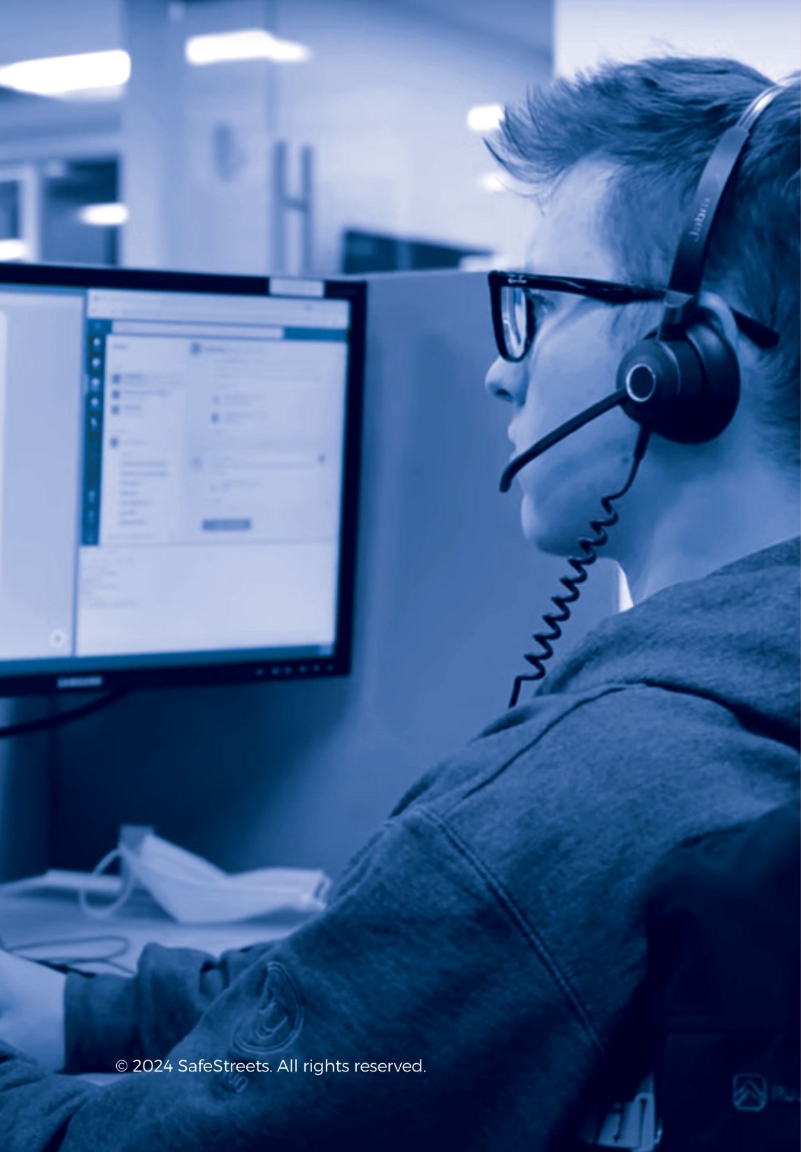Eight redundant monitoring centers